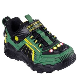 Skechers Kids Green and Black Light-Up Shoes